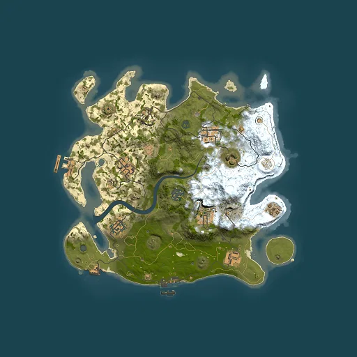 Rust map seed 1538076093, 3000x3000m top-down preview