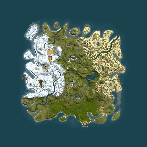 Rust map seed 1679041964, 4500x4500m top-down preview