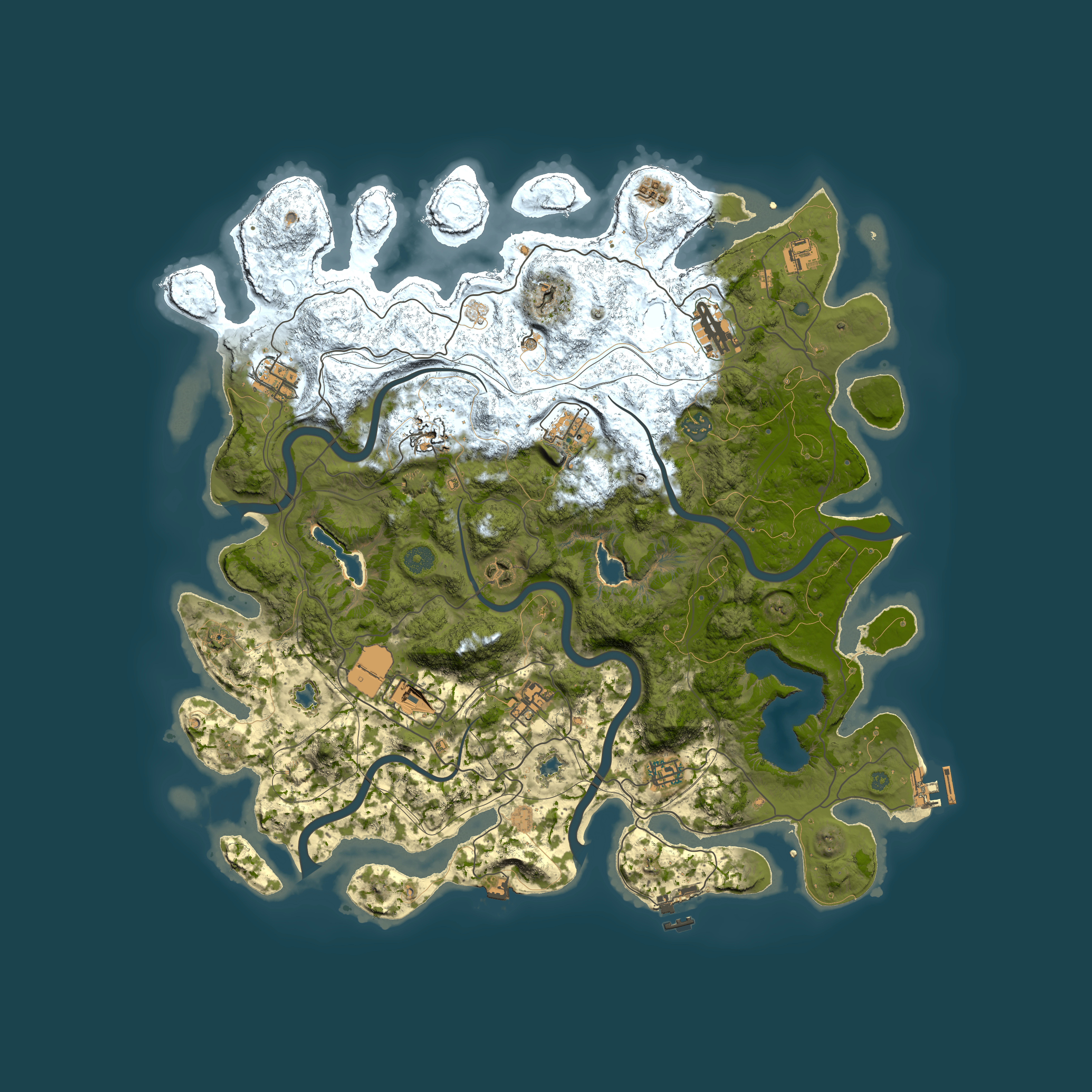 Full top-down render of Rust map seed 1178943614, 4500x4500m