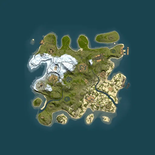 Rust map seed 187707082, 3000x3000m top-down preview