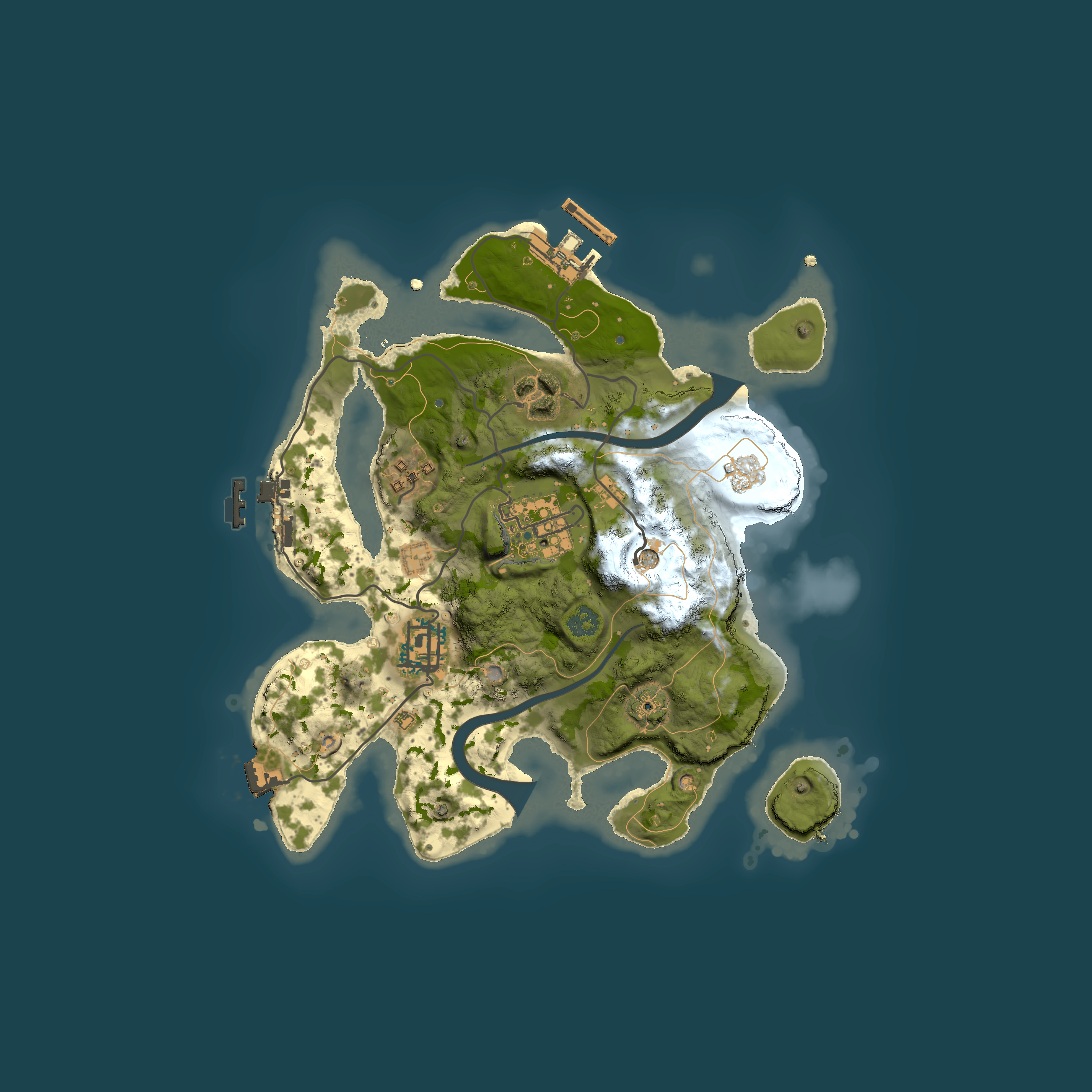 Full top-down render of Rust map seed 1567517054, 2500x2500m