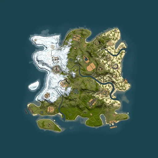 Rust map seed 535753351, 3500x3500m top-down preview