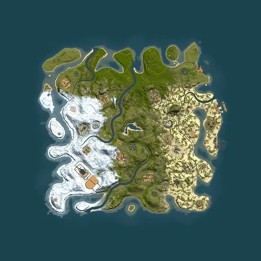 Rust map seed 379955844, 4000x4000m top-down preview