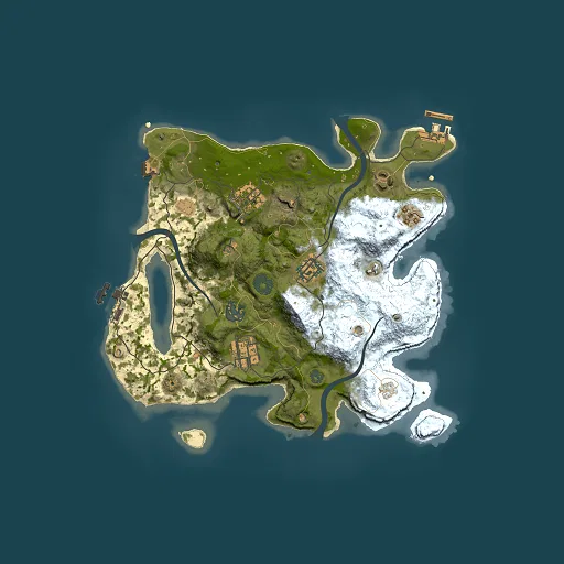 Rust map seed 1762385110, 3000x3000m top-down preview