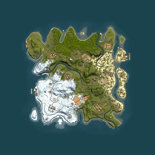 Rust map seed 1532017333, 3500x3500m top-down preview