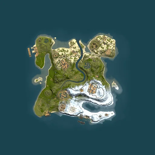 Rust map seed 1853144809, 2500x2500m top-down preview