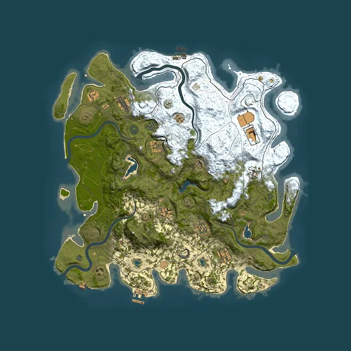 Rust map seed 587024670, 4500x4500m top-down preview