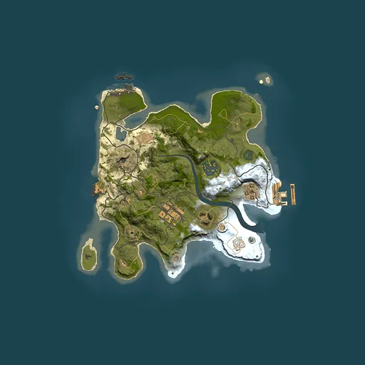 Rust map seed 1948030357, 2500x2500m top-down preview