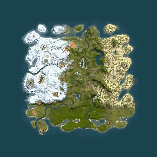 Rust map seed 1271443844, 4500x4500m top-down preview