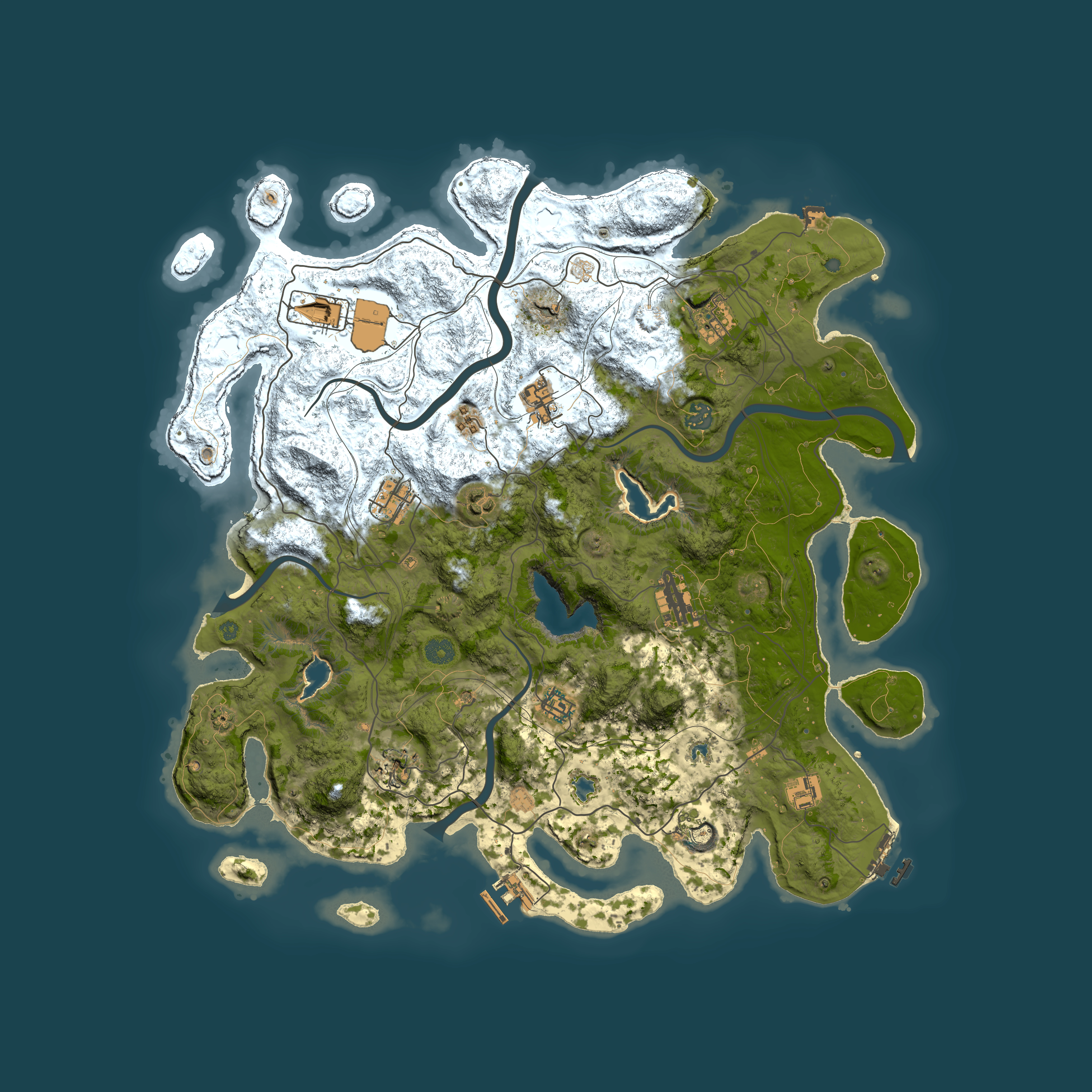 Full top-down render of Rust map seed 1930484201, 4500x4500m
