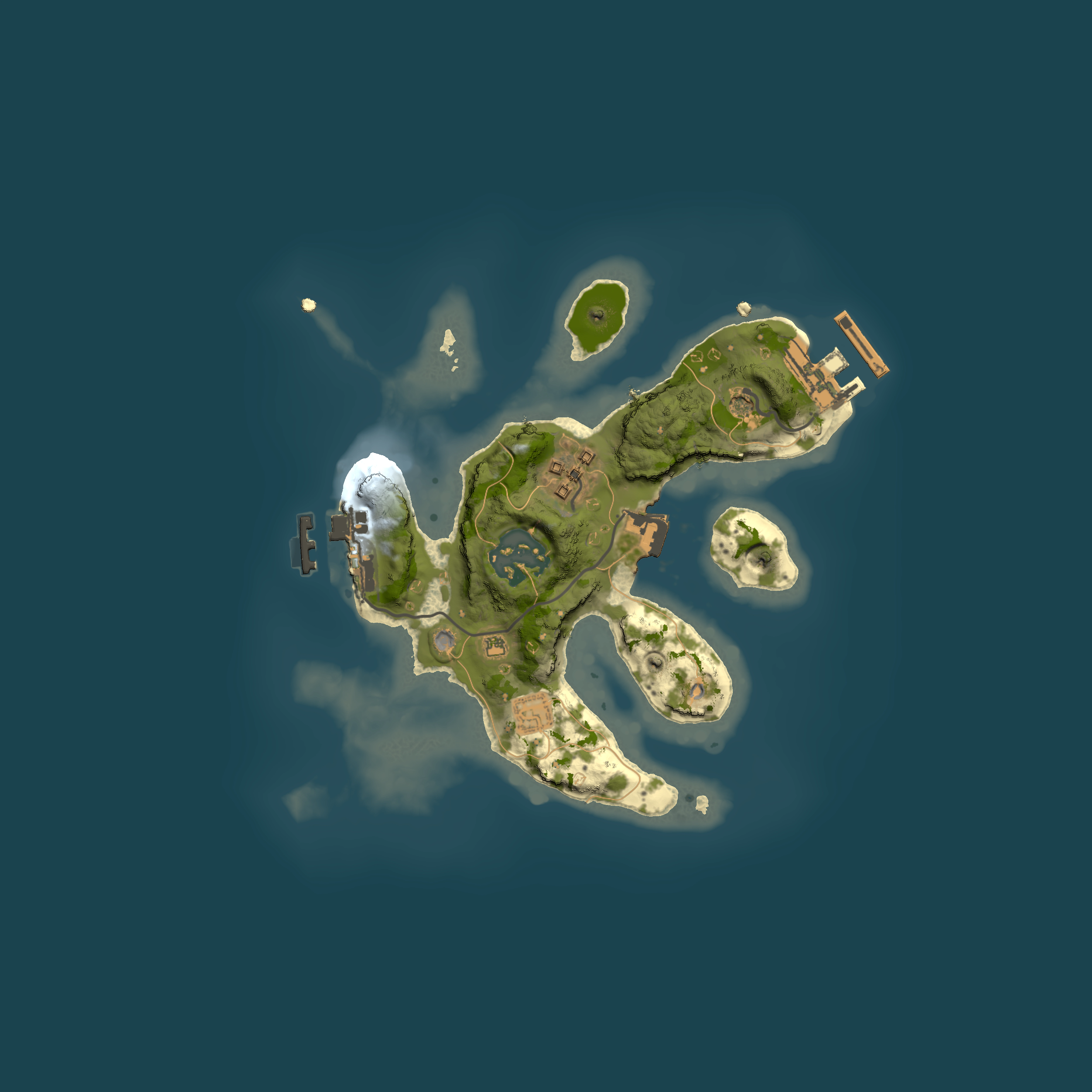 Full top-down render of Rust map seed 1243902429, 2000x2000m