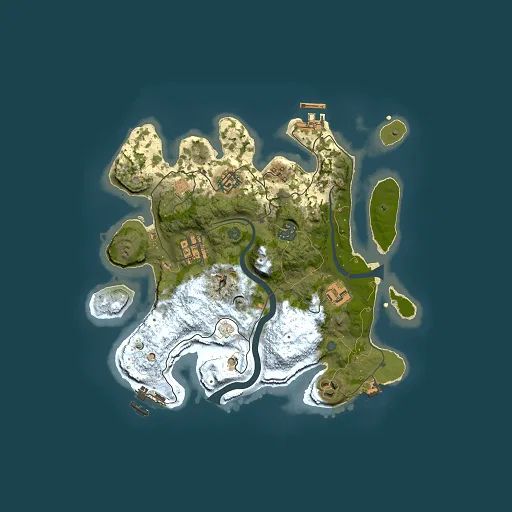 Rust map seed 473904699, 3000x3000m top-down preview