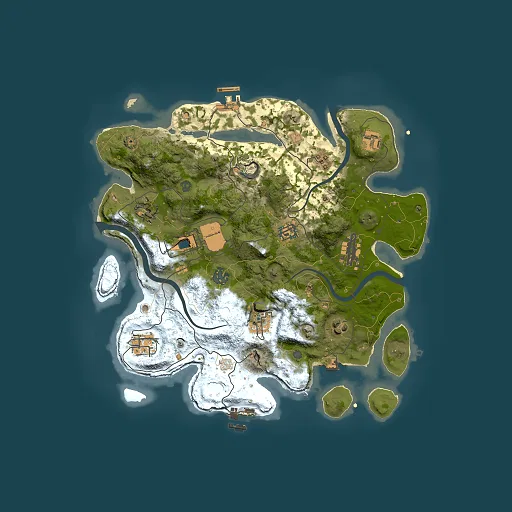 Rust map seed 2110890428, 3500x3500m top-down preview