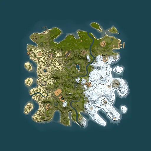 Rust map seed 587540236, 4000x4000m top-down preview