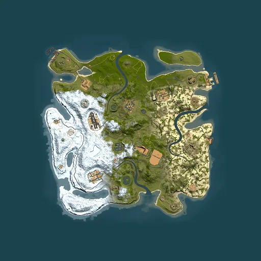 Rust map seed 509997777, 3500x3500m top-down preview