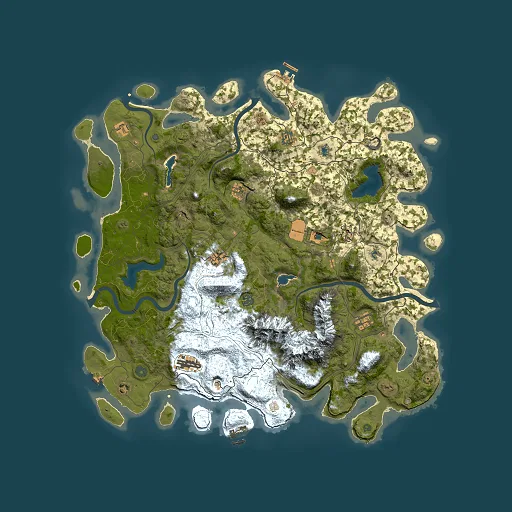 Rust map seed 967339213, 5000x5000m top-down preview