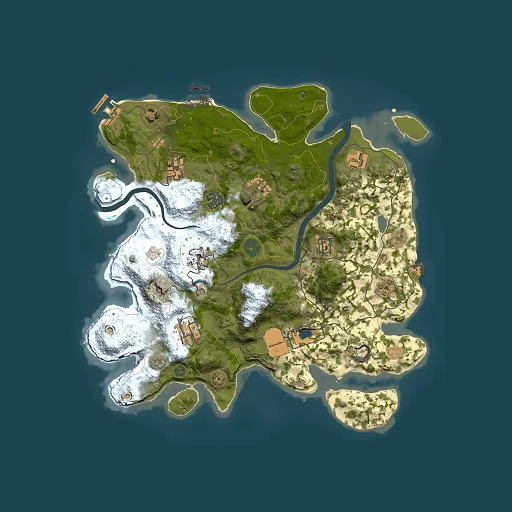 Rust map seed 508112889, 3500x3500m top-down preview