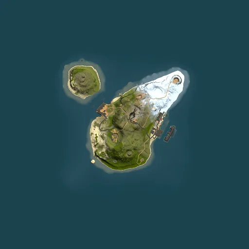 Rust map seed 1157958086, 1500x1500m top-down preview