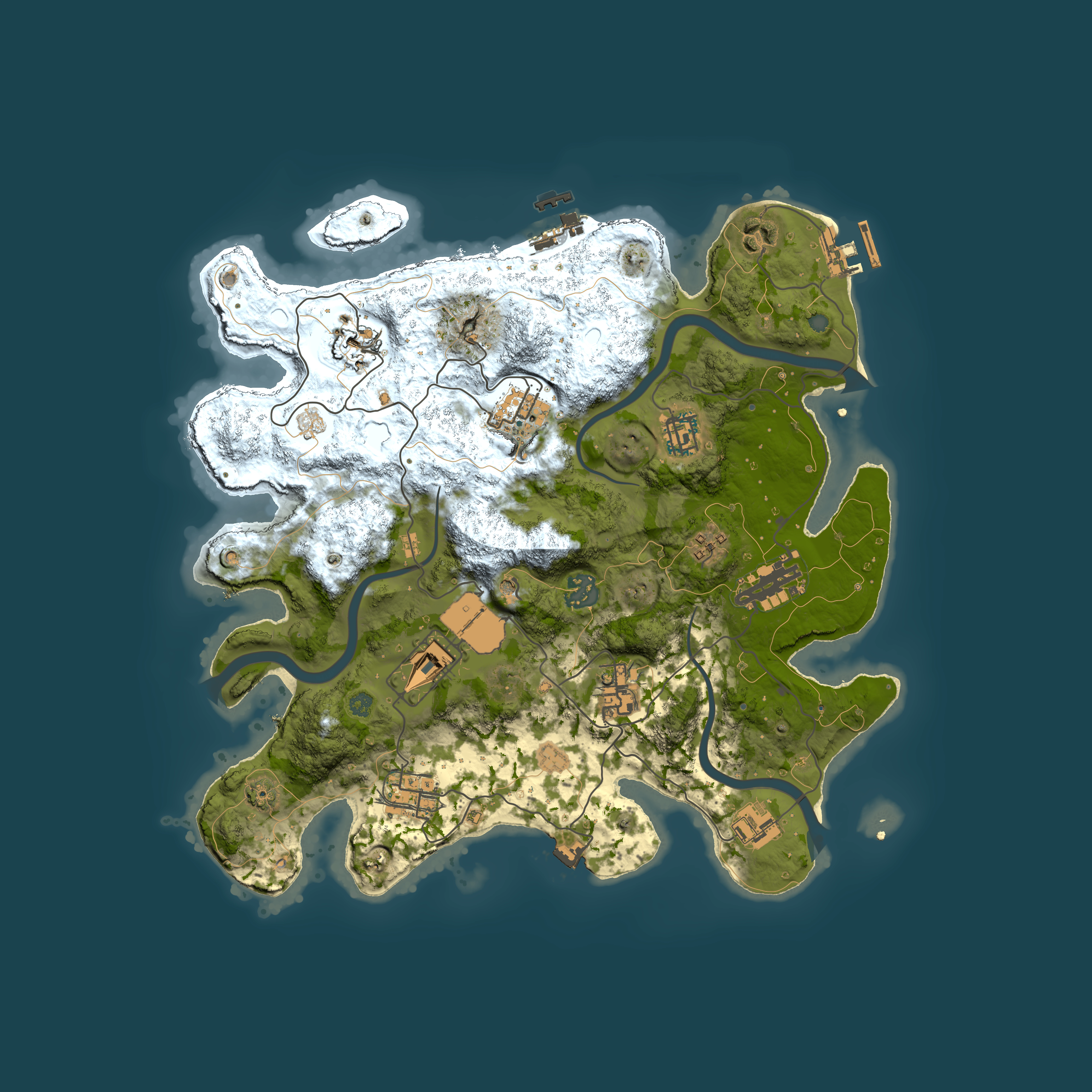 Full top-down render of Rust map seed 781677738, 3500x3500m