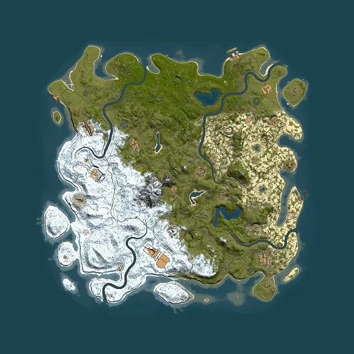 Rust map seed 877789820, 5500x5500m top-down preview