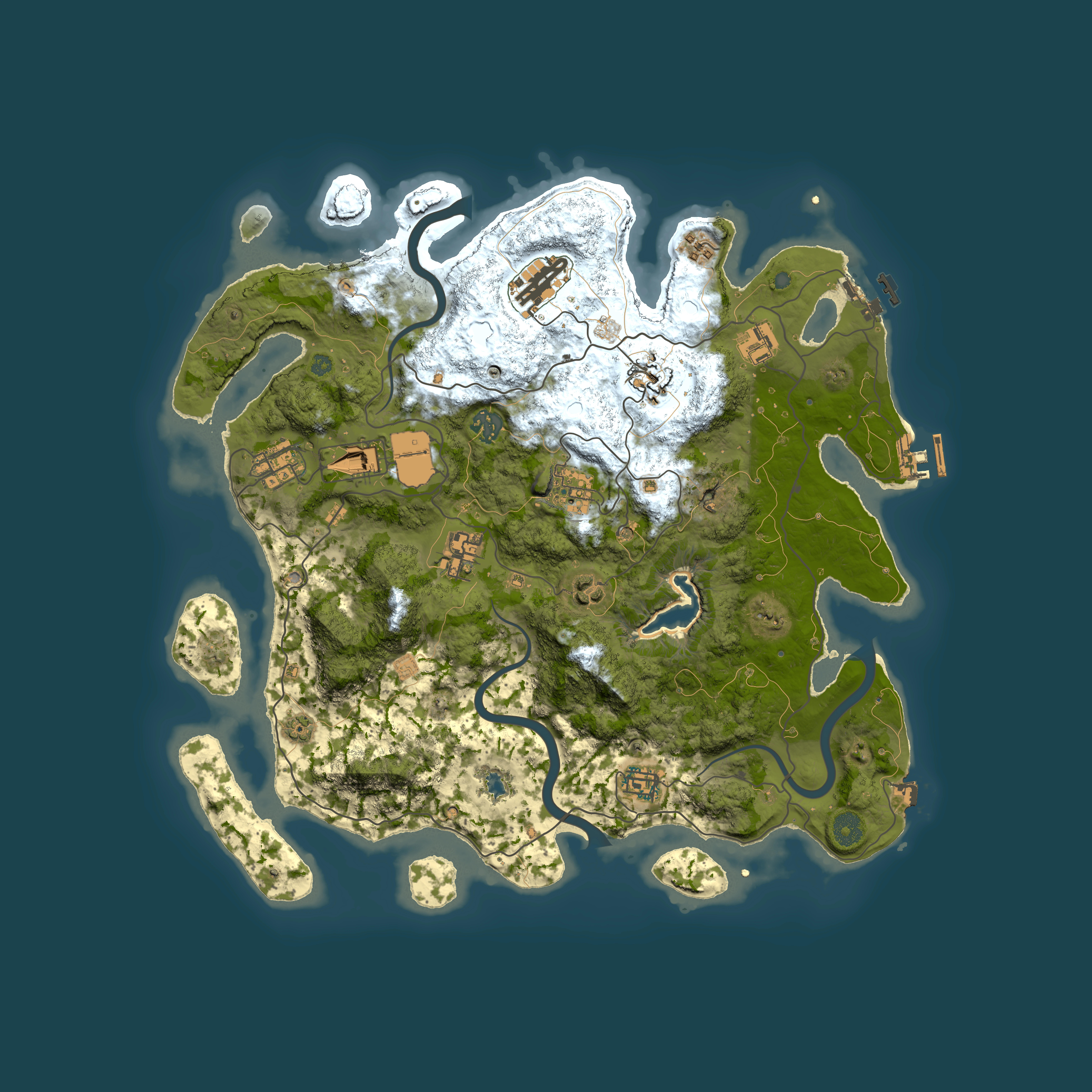 Full top-down render of Rust map seed 1804570065, 4000x4000m