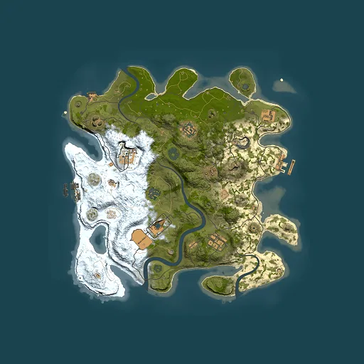Rust map seed 486467751, 3500x3500m top-down preview