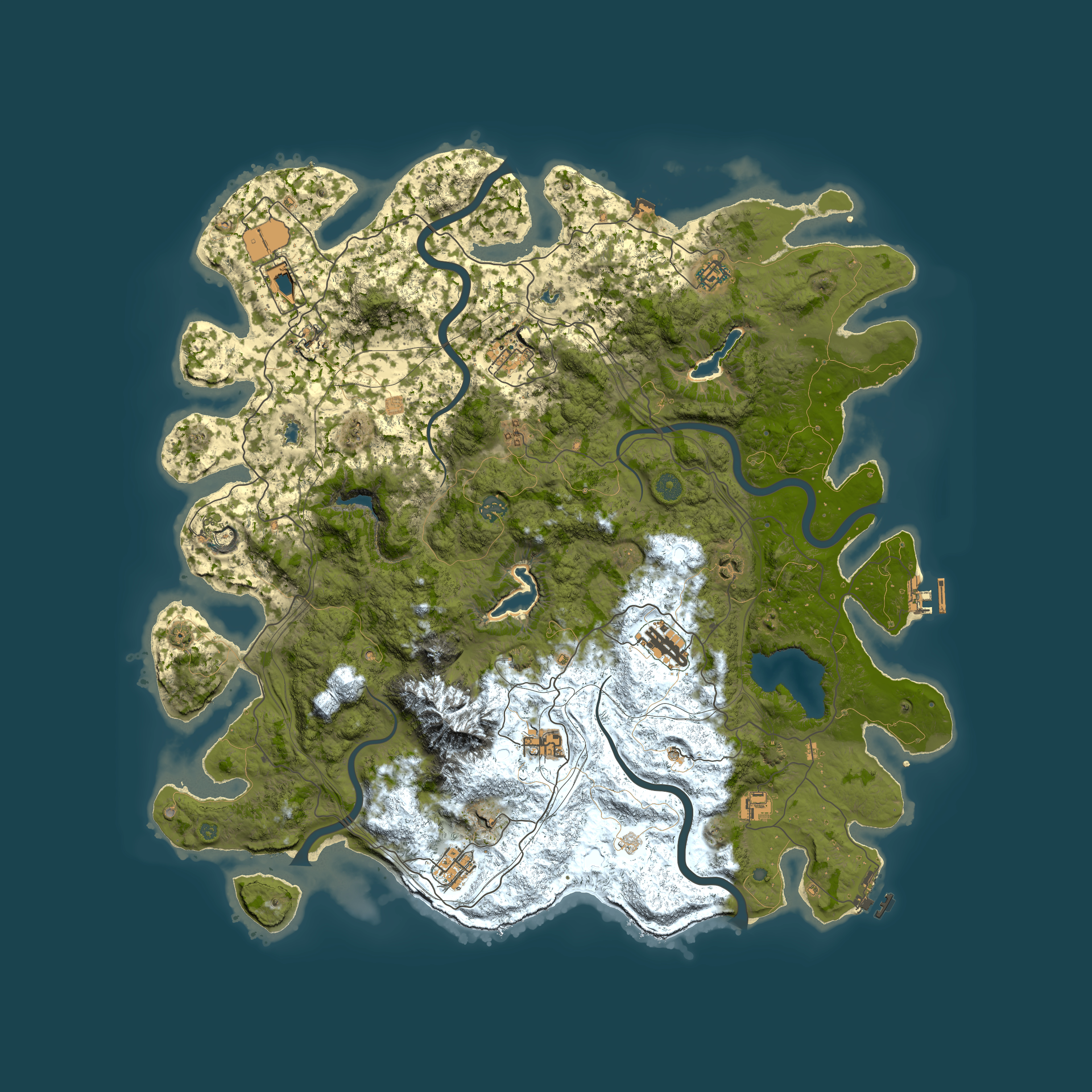 Full top-down render of Rust map seed 1668735048, 5000x5000m