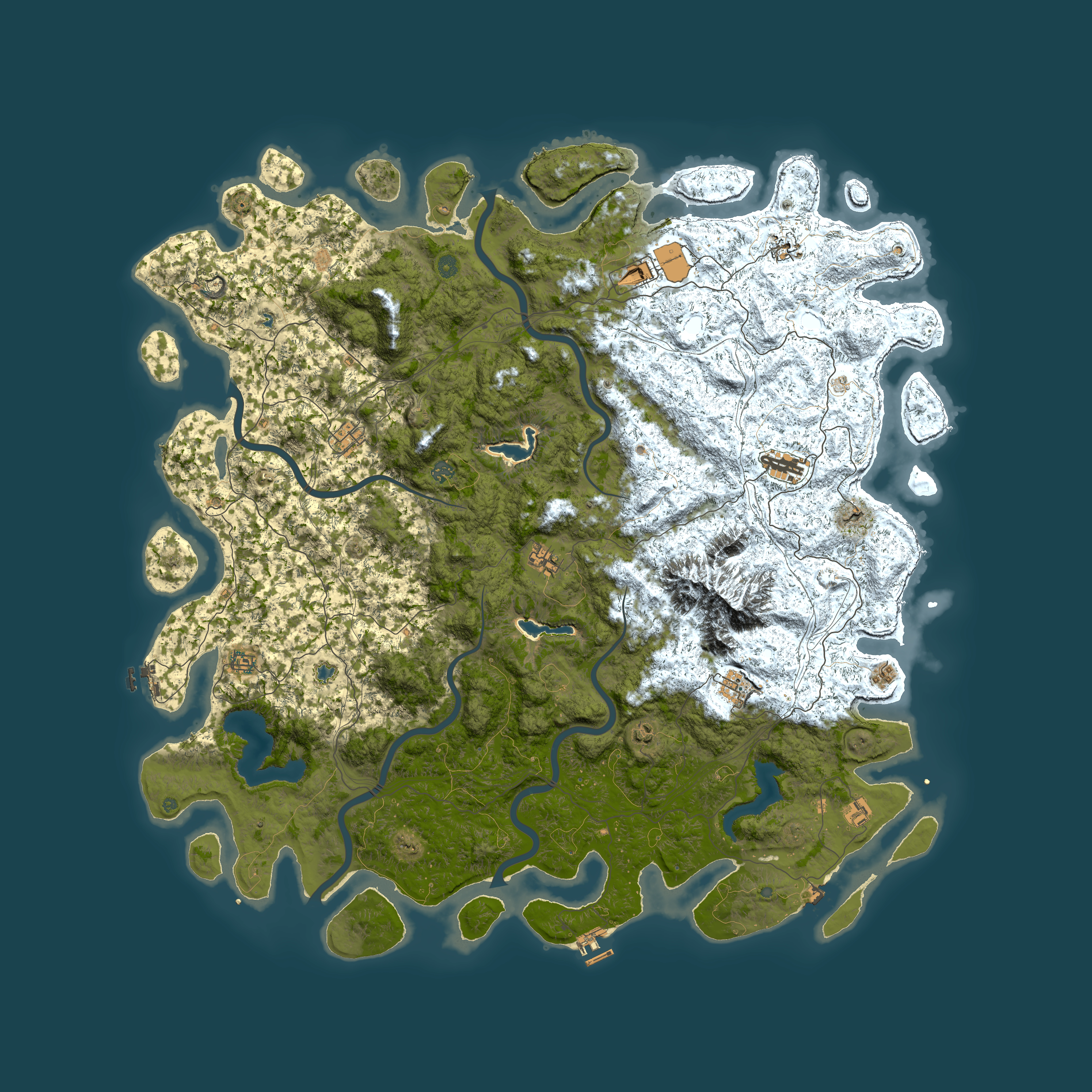 Full top-down render of Rust map seed 1566451723, 6000x6000m
