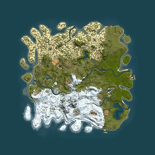 Rust map seed 1716997926, 5000x5000m top-down preview