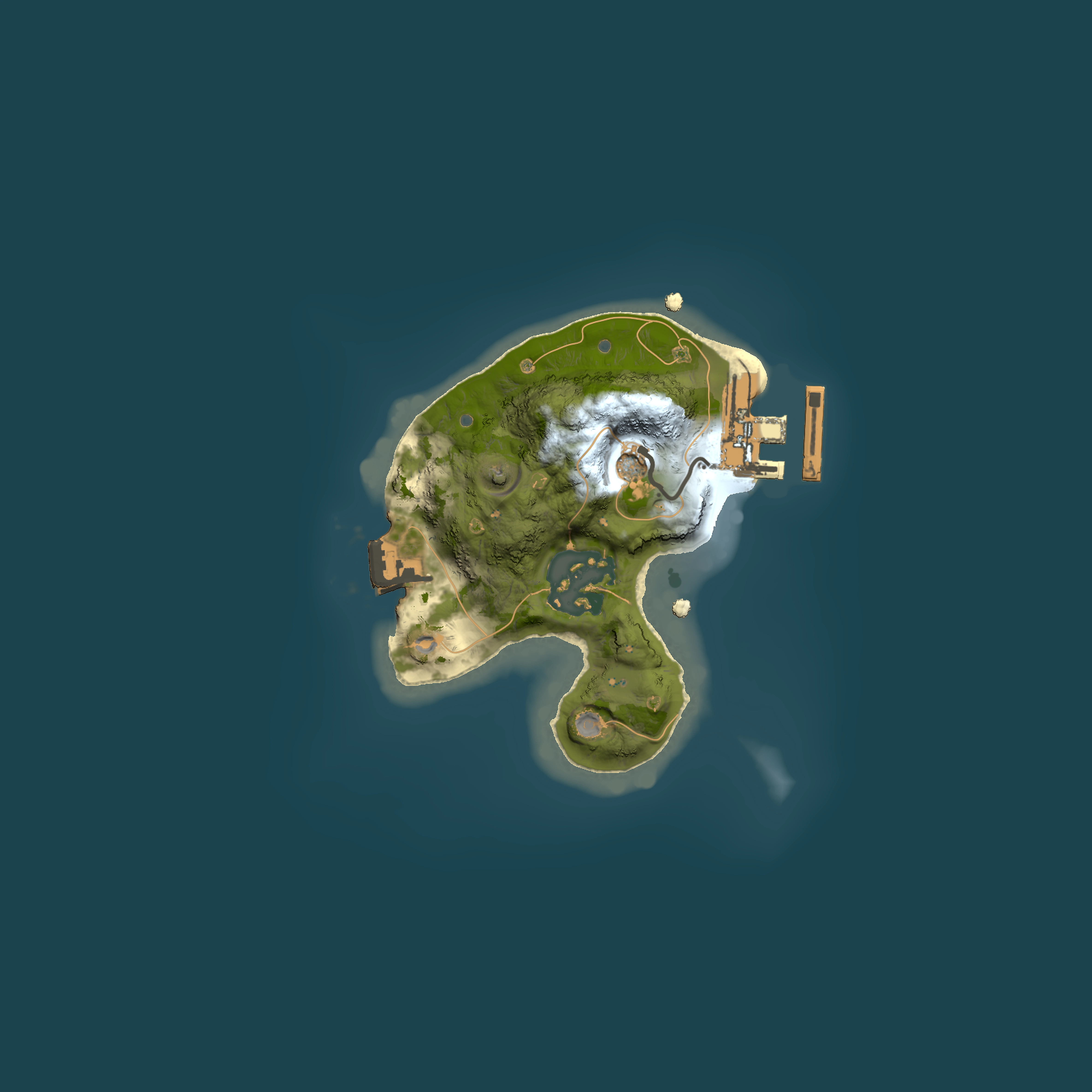 Full top-down render of Rust map seed 1965586020, 1500x1500m