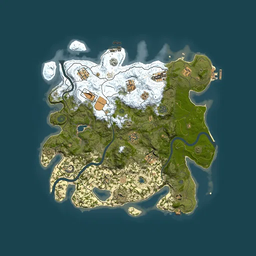 Rust map seed 1897951292, 4000x4000m top-down preview