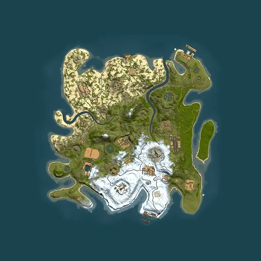 Rust map seed 1689829217, 3500x3500m top-down preview
