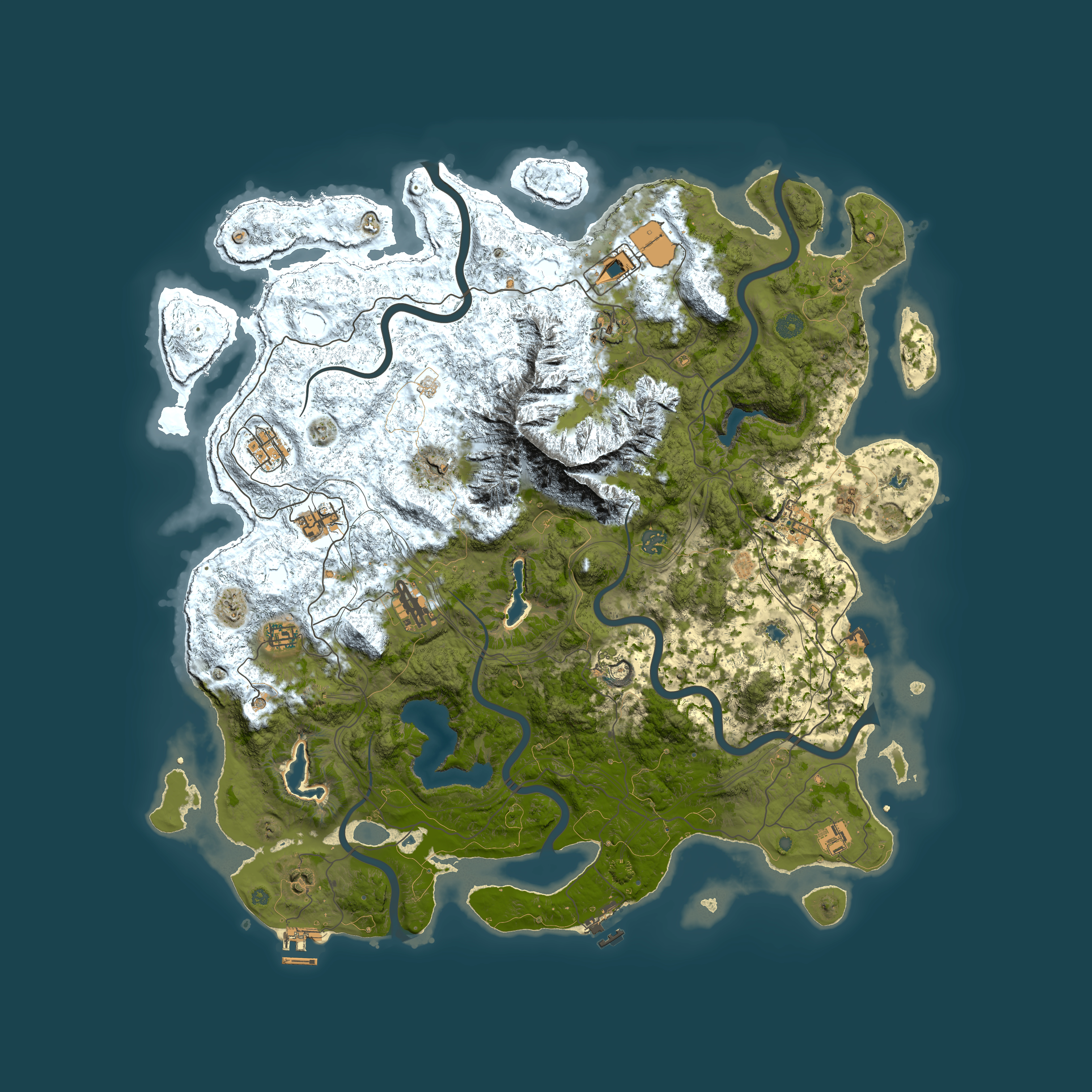 Full top-down render of Rust map seed 680659205, 5000x5000m