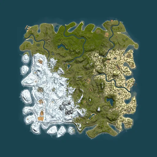 Rust map seed 340641873, 6000x6000m top-down preview