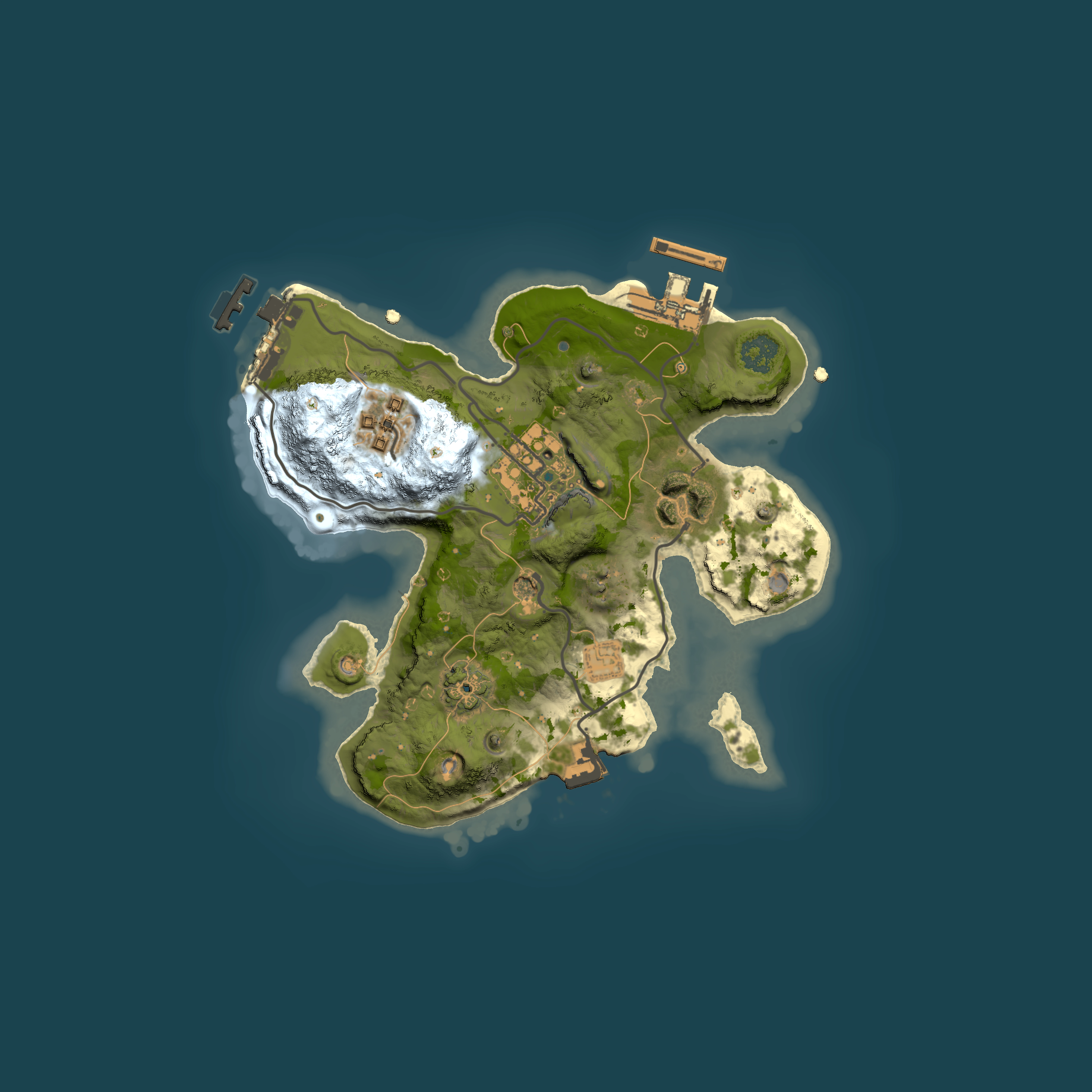 Full top-down render of Rust map seed 1045317675, 2000x2000m