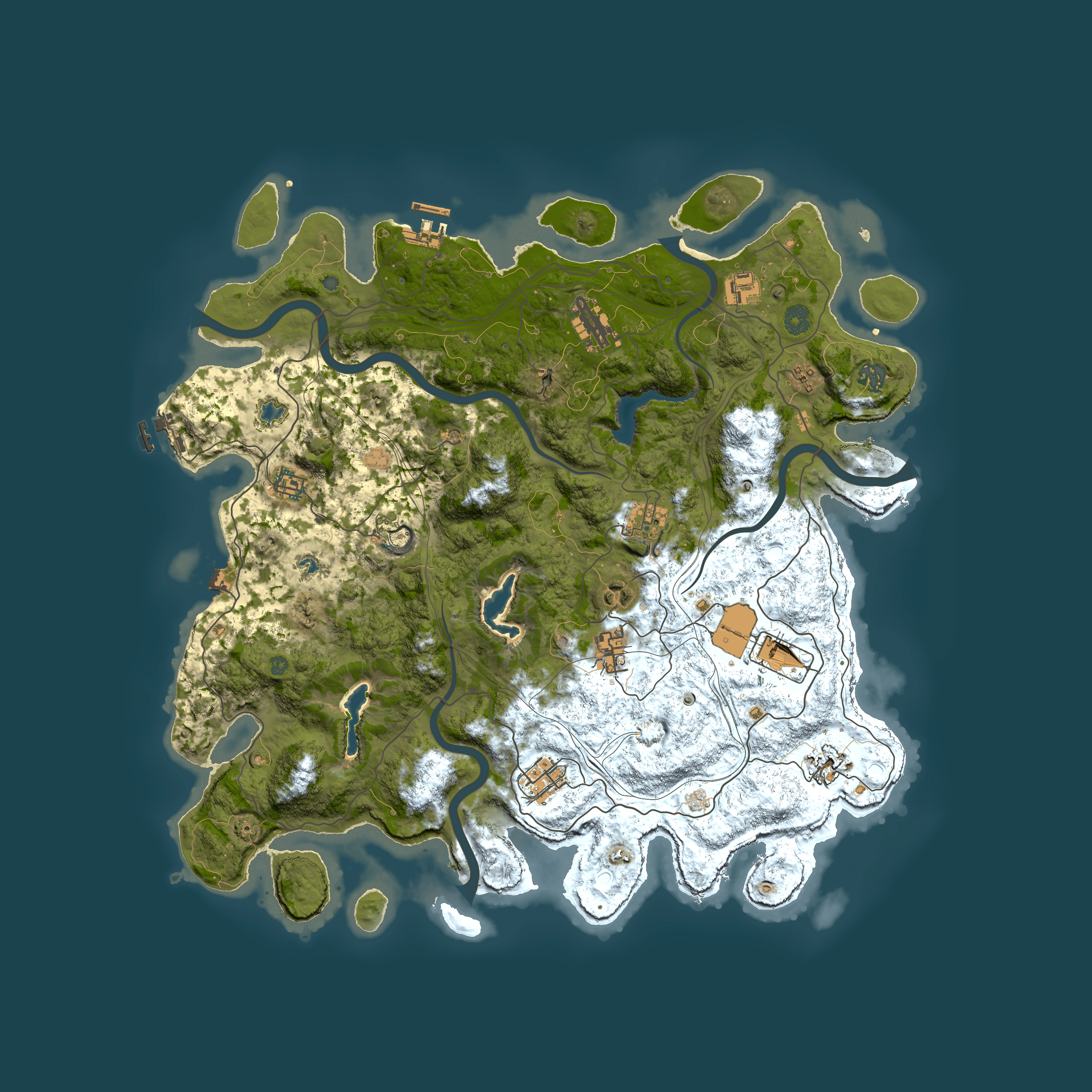 Full top-down render of Rust map seed 382127580, 4500x4500m