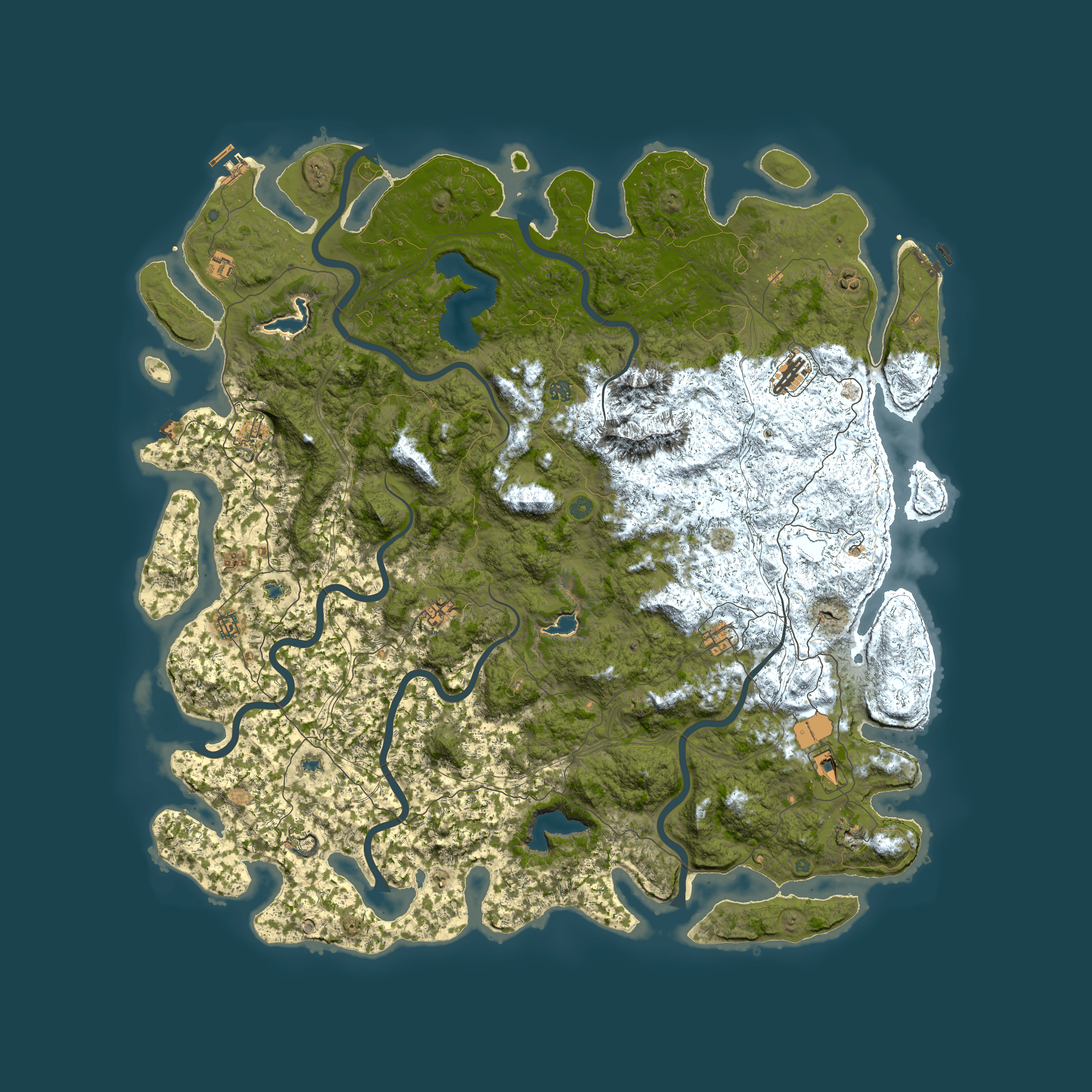 Full top-down render of Rust map seed 1278377554, 6000x6000m