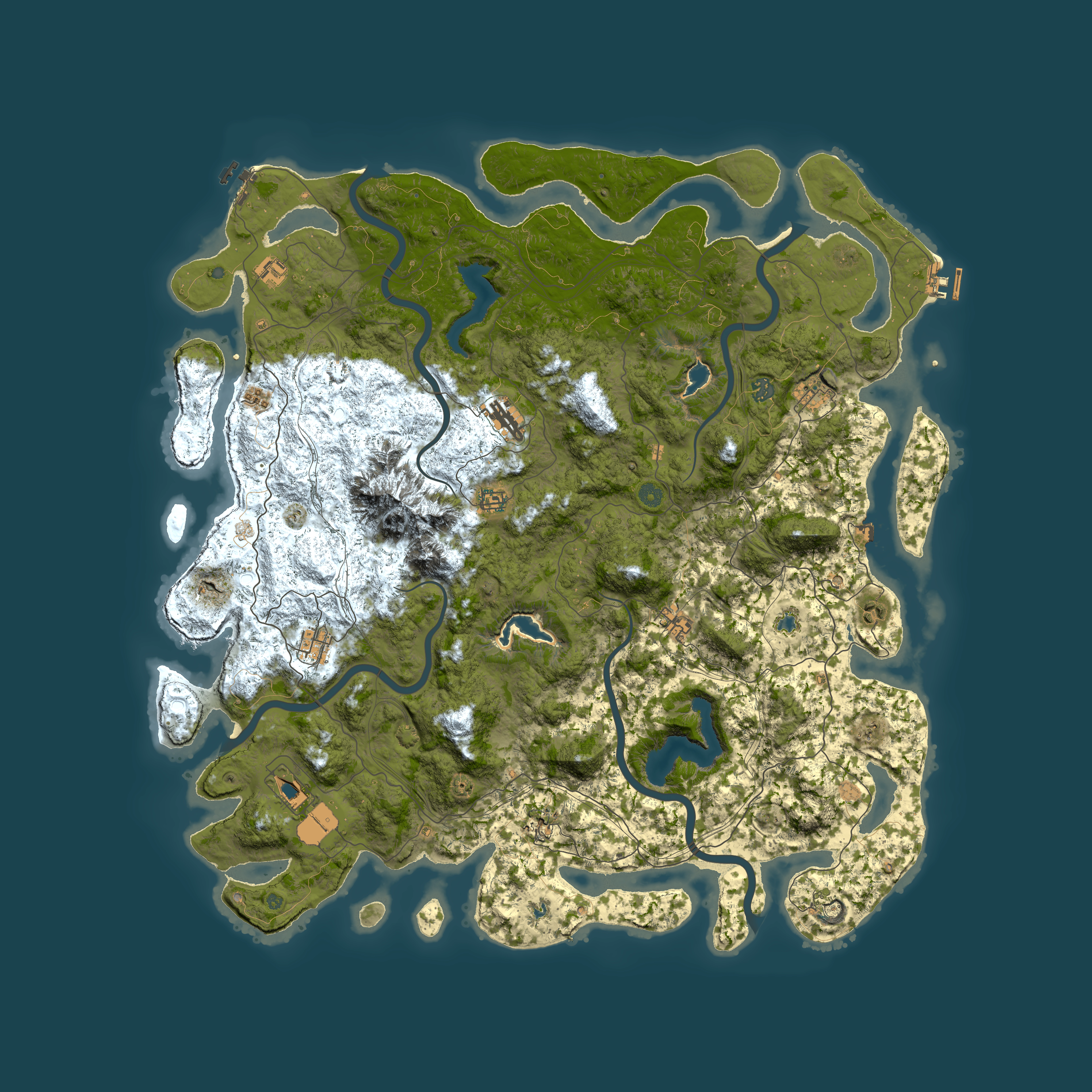 Full top-down render of Rust map seed 1991208231, 5500x5500m