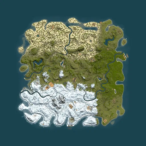 Rust map seed 116827396, 6000x6000m top-down preview