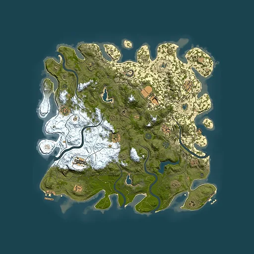 Rust map seed 1423392523, 4500x4500m top-down preview