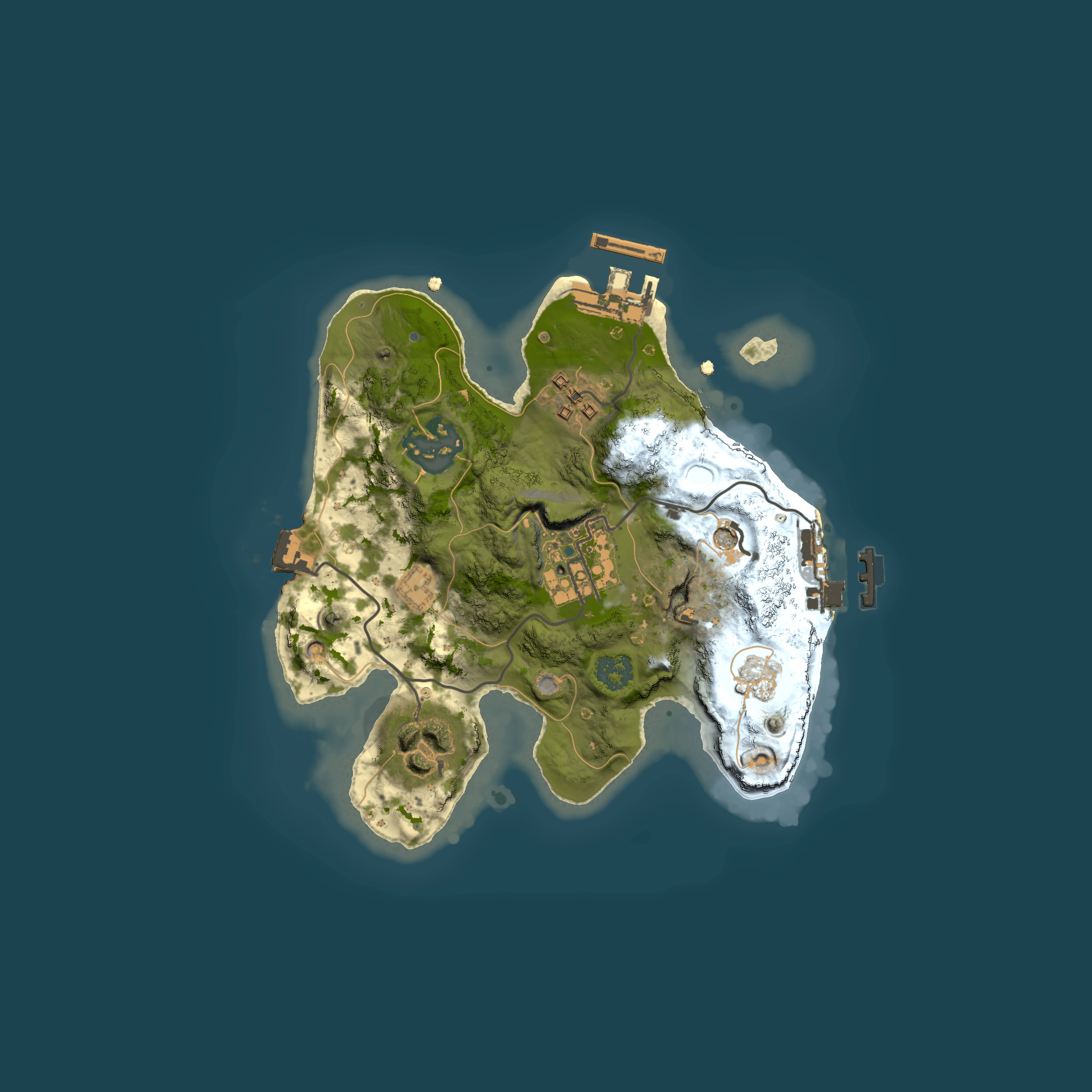 Full top-down render of Rust map seed 144251534, 2000x2000m