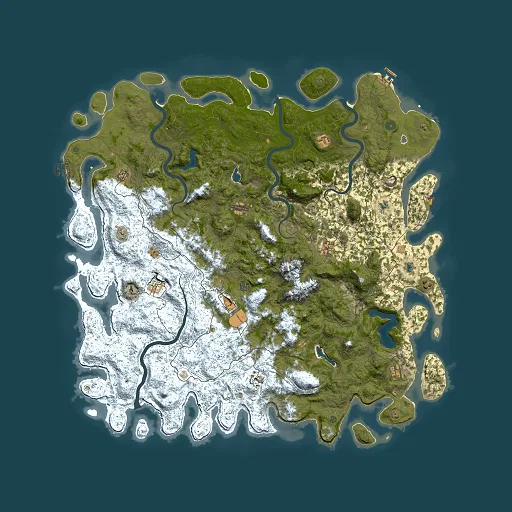 Rust map seed 1592507828, 6000x6000m top-down preview