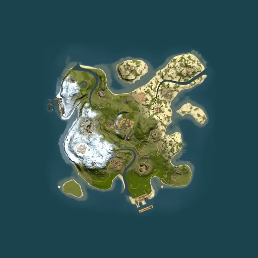 Rust map seed 575546462, 2500x2500m top-down preview