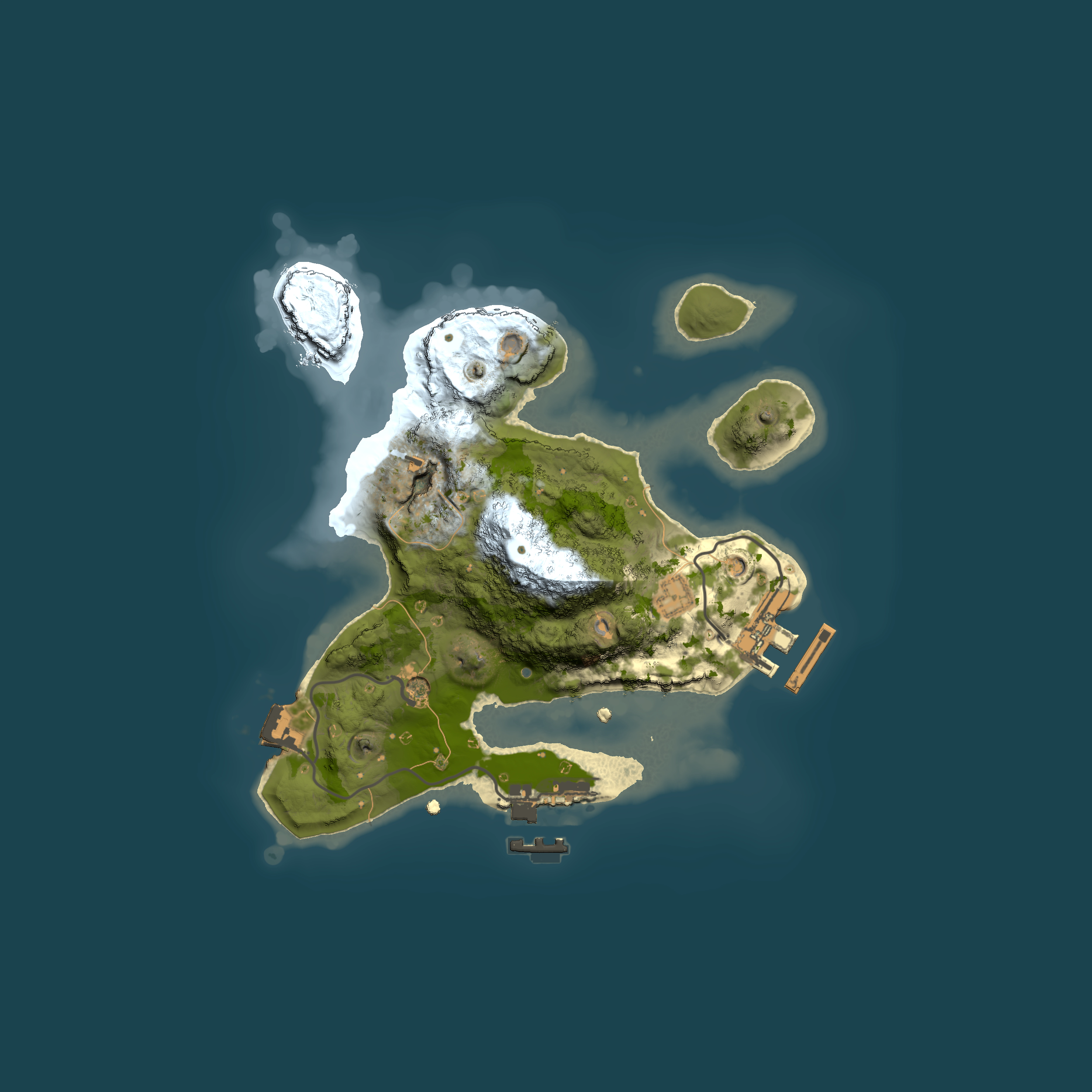 Full top-down render of Rust map seed 524176907, 2000x2000m