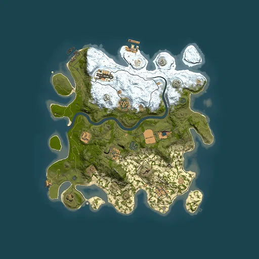 Rust map seed 2039396520, 3500x3500m top-down preview