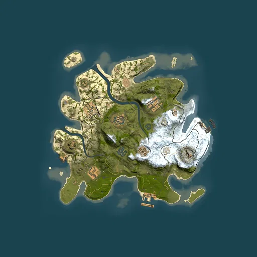 Rust map seed 87628142, 3000x3000m top-down preview