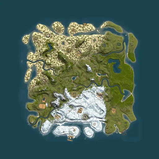 Rust map seed 913182041, 5000x5000m top-down preview