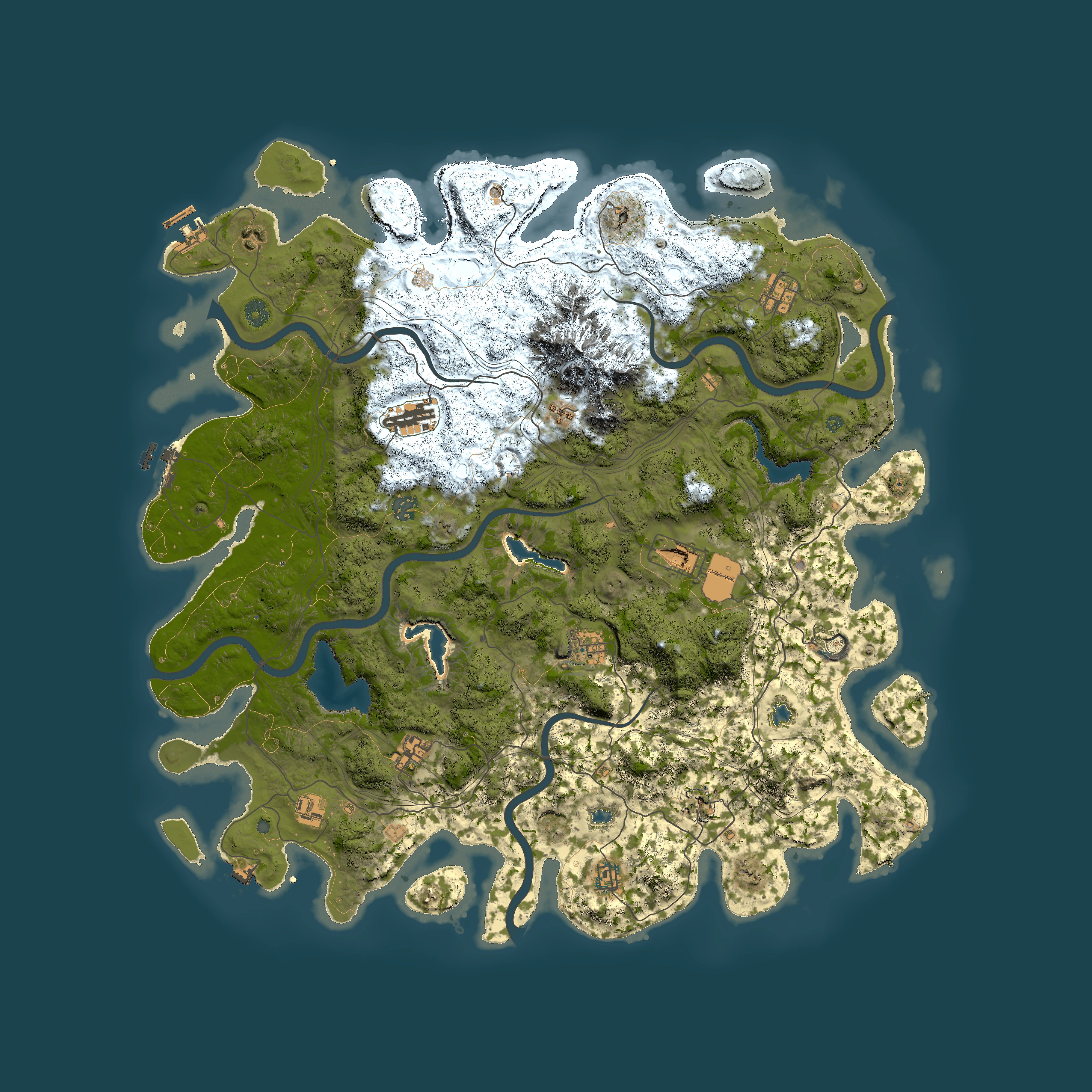 Full top-down render of Rust map seed 577888141, 5000x5000m