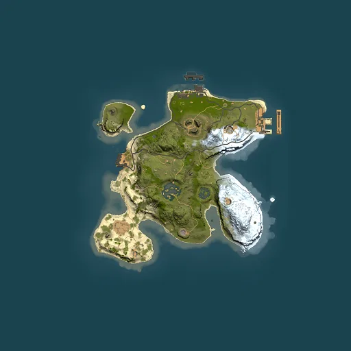 Rust map seed 2121164997, 2000x2000m top-down preview