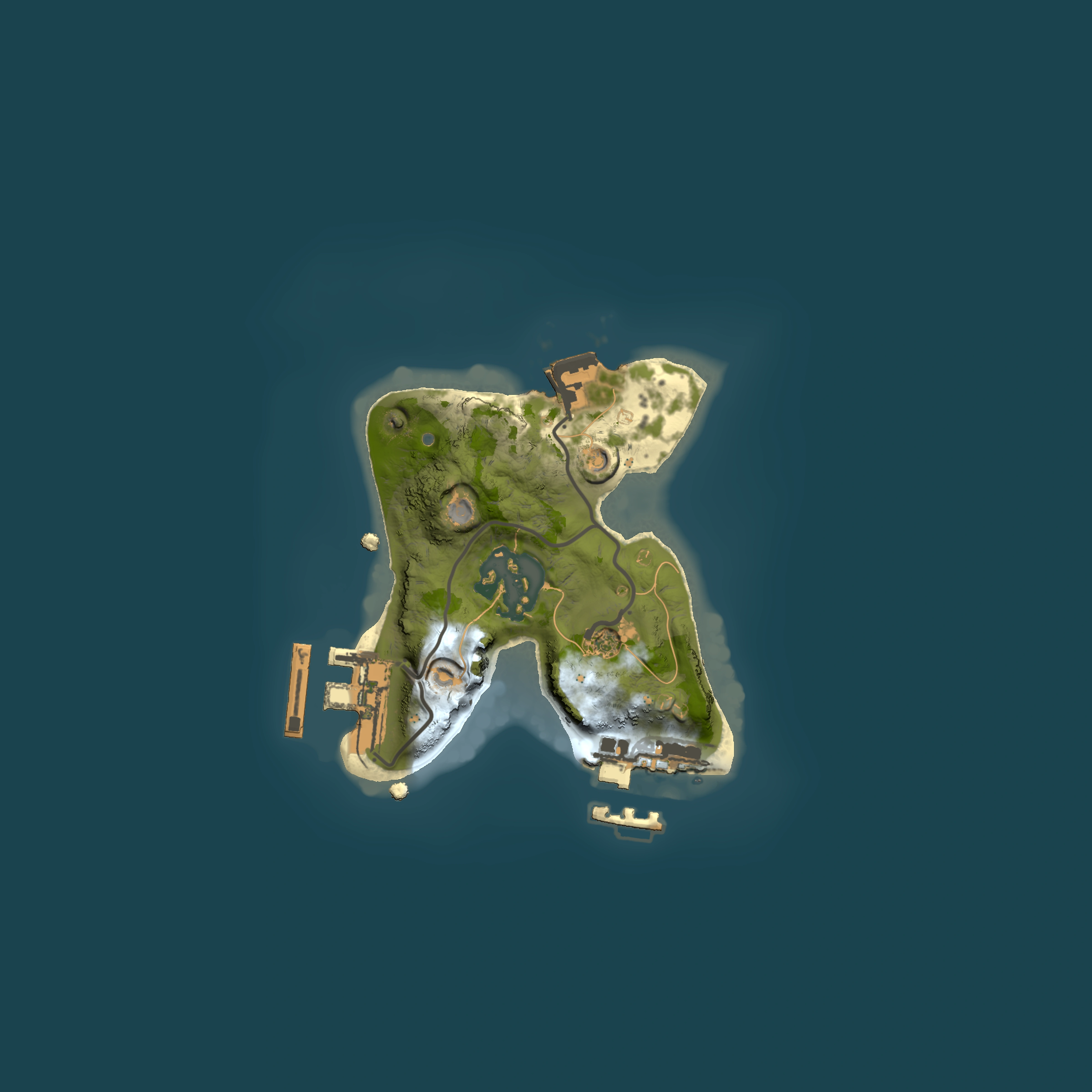 Full top-down render of Rust map seed 2086799680, 1500x1500m